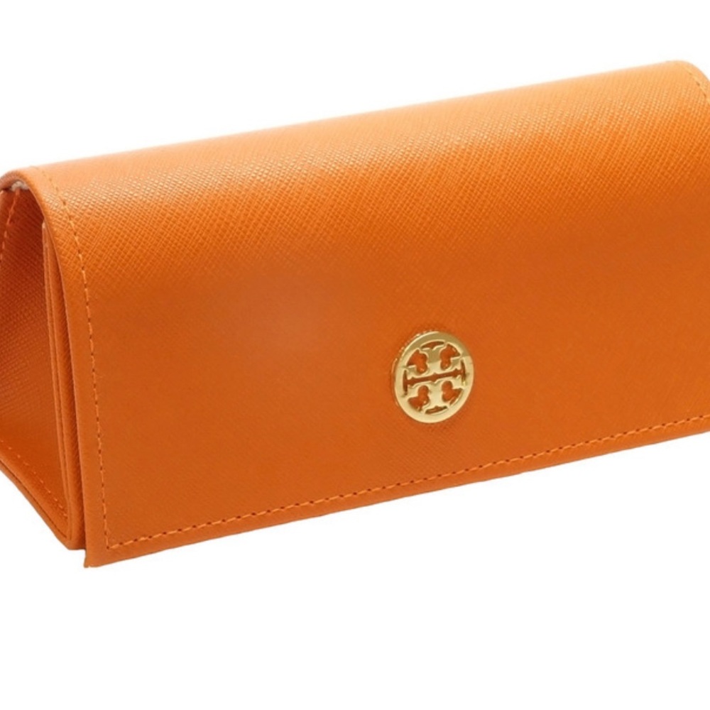 Tory Burch Orange Sunglasses Case Used Condition Summer Spring Storage